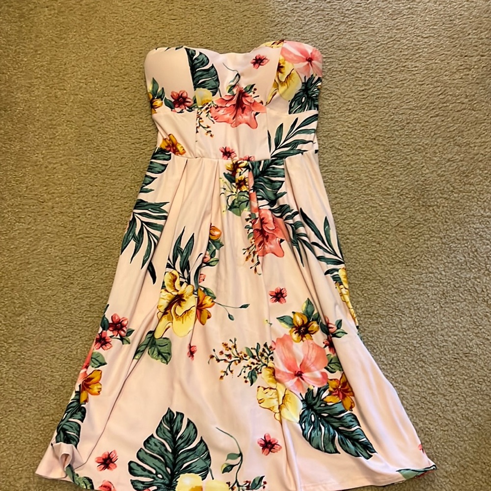Pastel Pink Floral Sundress